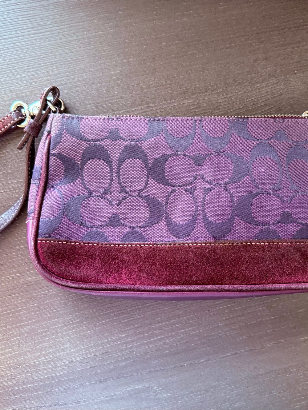 Vintage Y2K Coach Hampton Demi 6094 Purple Signature … - Gem